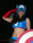 Patriotic Babes Sexy Captain America cosplayer Picture