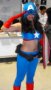 Patriotic Babes Sexy Captain America cosplayer Picture